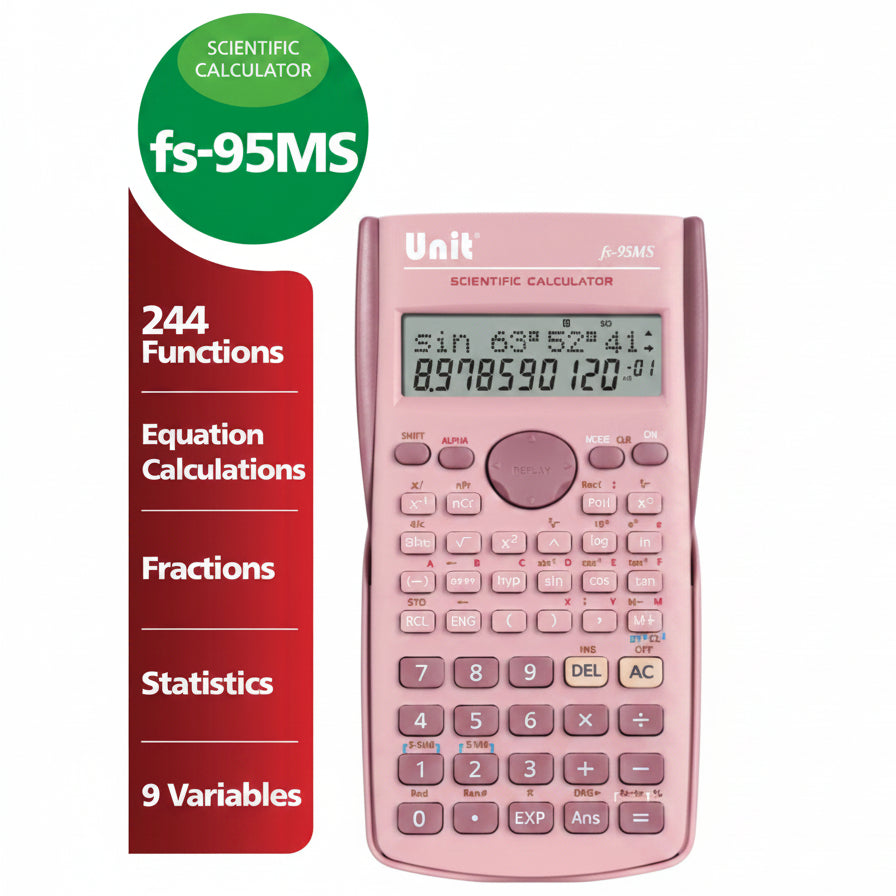 fs-95MS Scientific Calculator – Pink Edition
