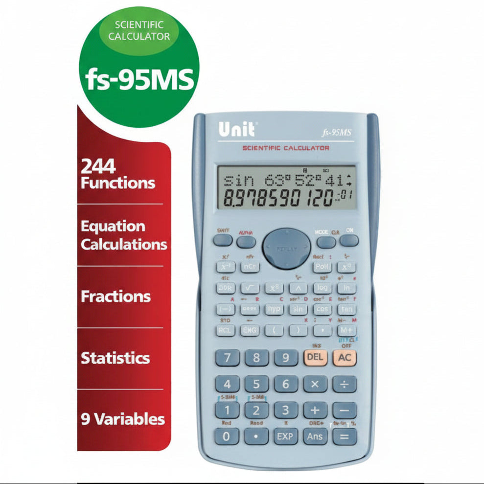 fs-95MS Scientific Calculator – Blue Edition
