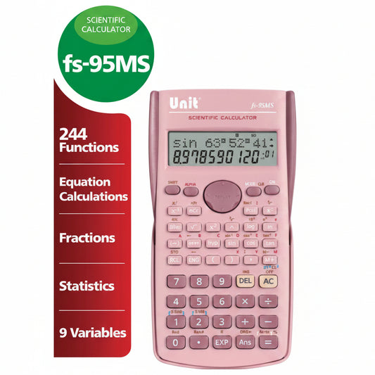 fs-95MS Scientific Calculator – Pink Edition