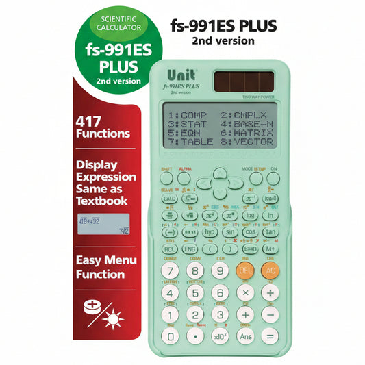 fs-991ES PLUS Scientific Calculator – 2nd Version - Green